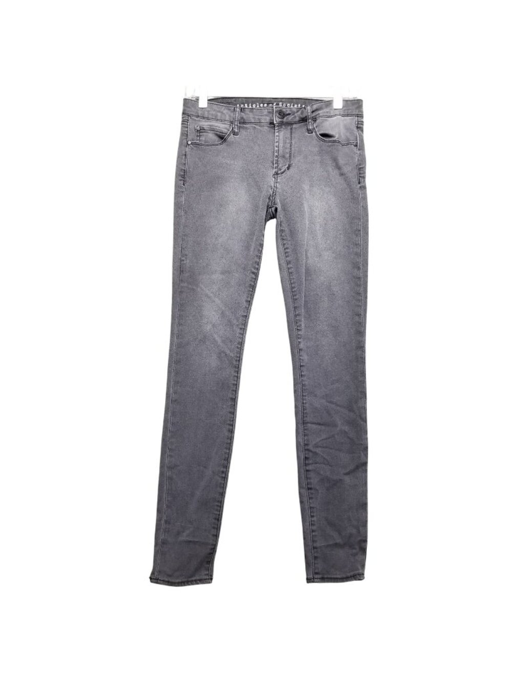 Articles Of Society Jeans Womens 27 Washed Black Stretch Skinny Denim *Read*